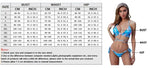 2024 Halter Criss Cross Bikini Tropical Print Swimsuit & Beach Dress 3 Piece Sexy Swimwear Women Bathing Suit Beachwear Summer