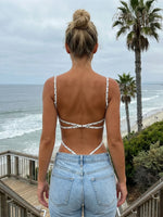 Summer Women's Tank Bodysuits Stylish Backless Sleeveless Spaghetti Strap Romper Out Going Club Sexy Body Top Shirts