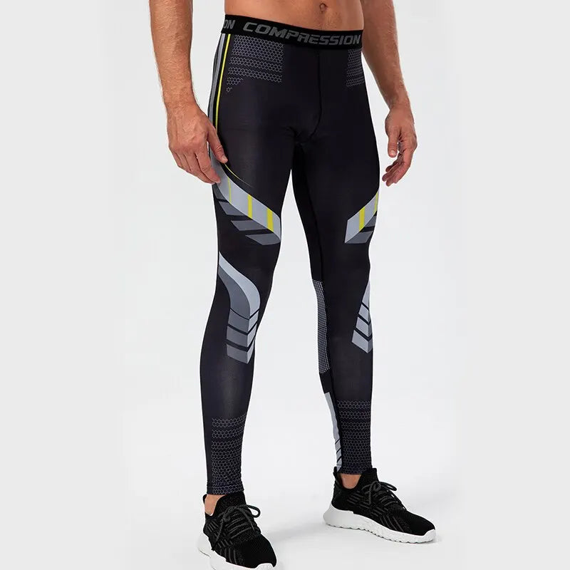 Men's Sports Pants Compression Quick Drying Fitness Leggings Men's Sportswear Training Basketball Leggings Gym Running Pants