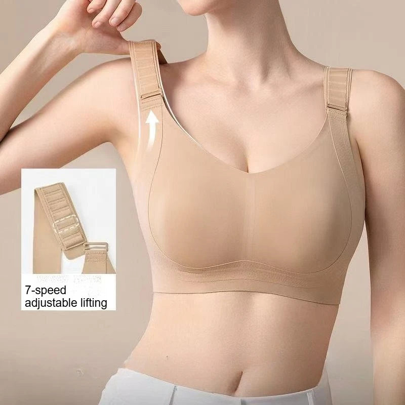 New Seamless Minimizer Bra for Women, Full Cup Lift & Side Support, Anti-Sagging Wireless Comfort, Adjustable Plus Size Bras