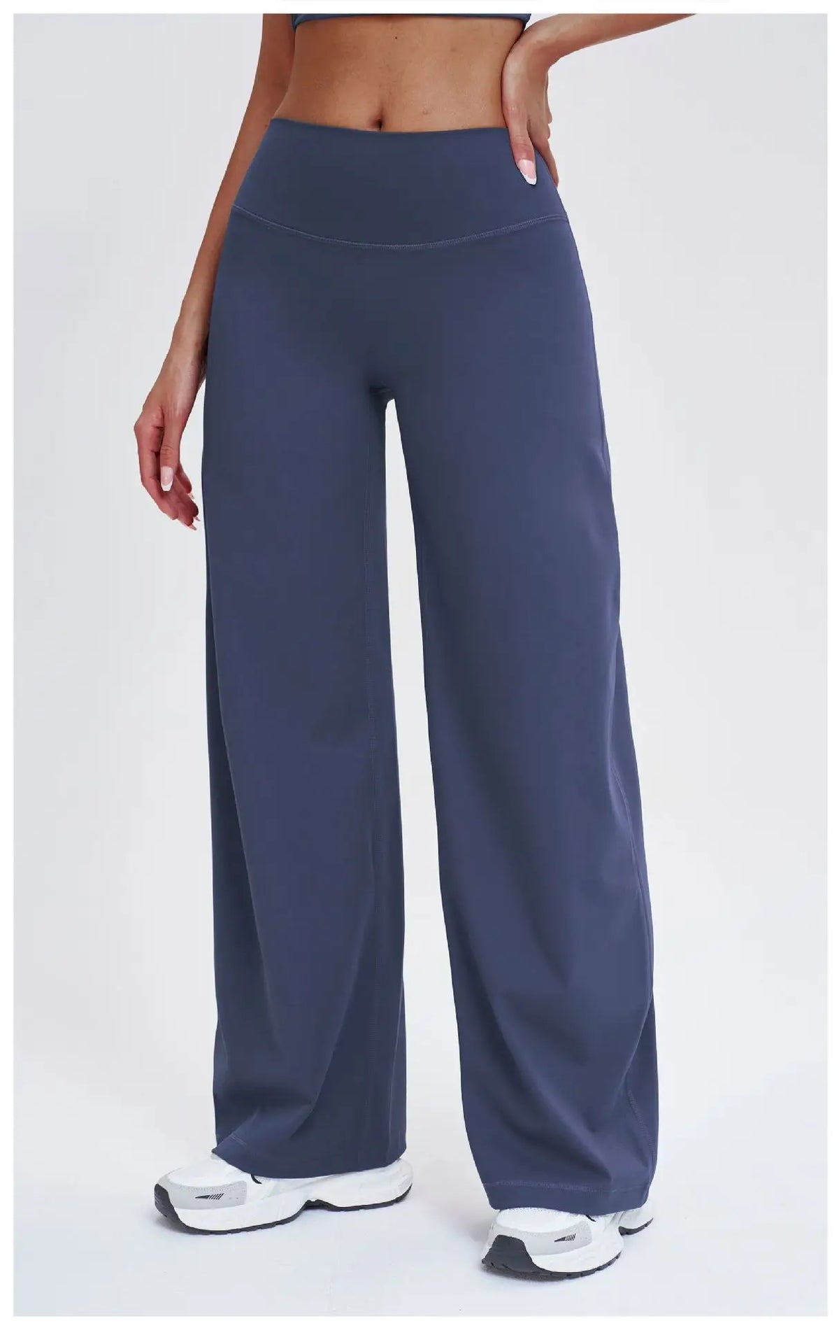 Wide-leg Pants Women Bell-bottoms High Waist Yoga Pants Workout Gym Leggings Naked Feel Pilates Running Cycling Sports Trousers