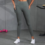 1/2 Pcs Super Soft Sports Leggings With Pockets For Women High Waisted Workout Yoga Running Push Up Fitness Tight Pants Women's
