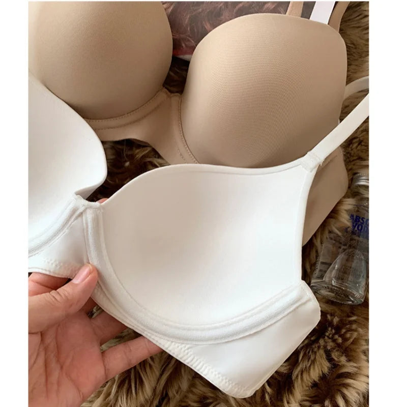 Light Push-Up Bras For Women Underwire Seamless Bra 3/4 Fixed Cup Brassiere Soft Top Women's Underwear Daily Sexy Lingerie S-XL