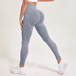 Retro Stone Wash Sportswear Woman Gym Yoga Pants Distressed Seamless High WaistWomen Sports Leggings Tummy Control Squat-Proof