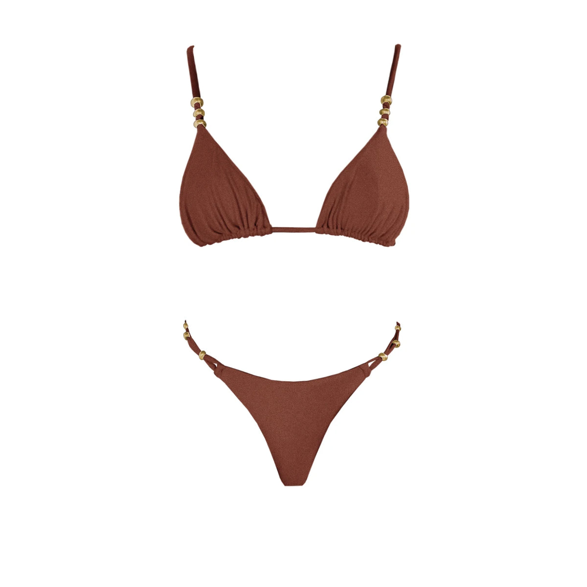 Bandeau 3Pcs Biquini Sexy Bikini Women Swimsuit Push Up Swimwear Female Strappy Bathing Suits Green Bodysuit Beachwear Swim Suit