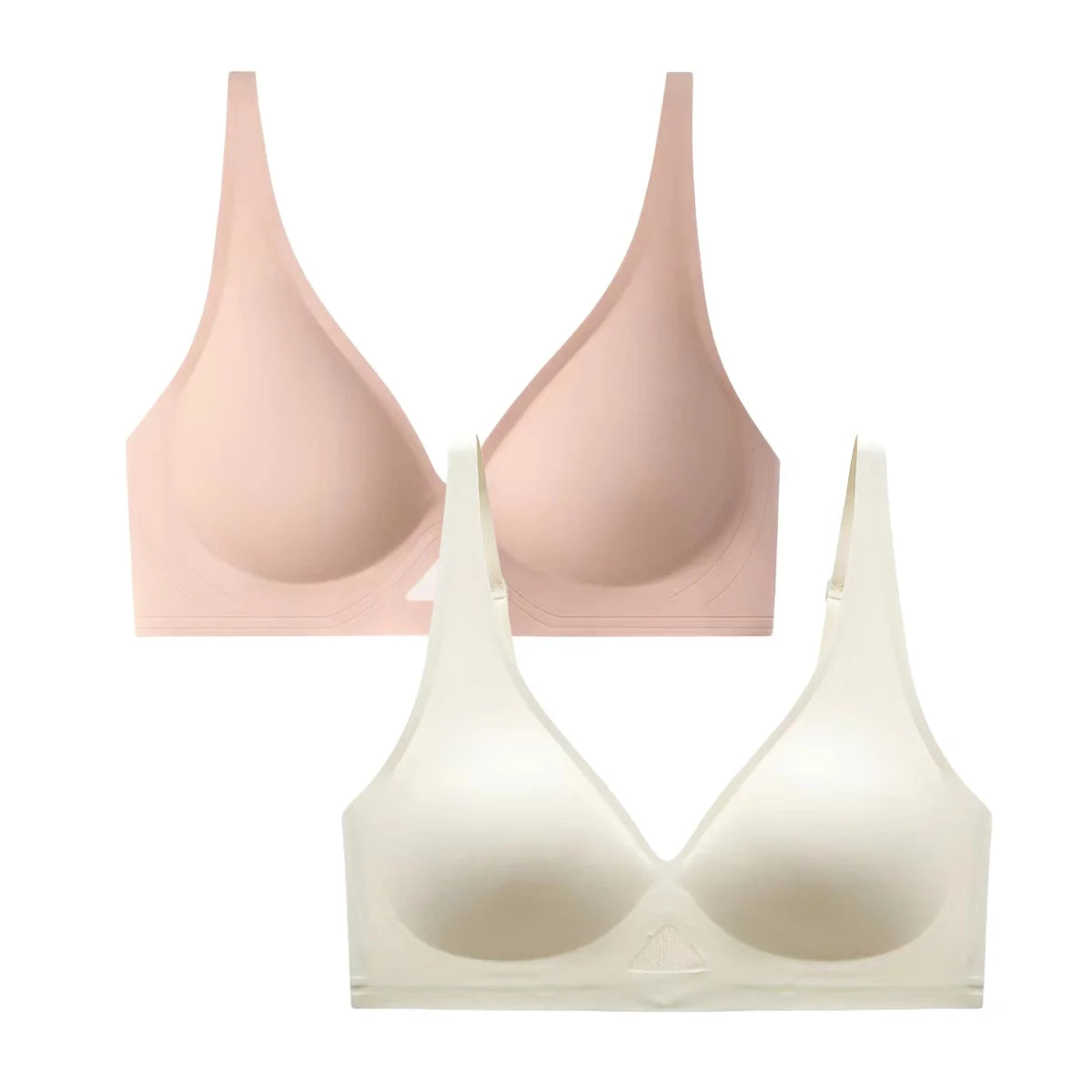 2Pcs/Set Seamless Bras for Women Non-wire Invisible Deep V Bralette Female Push Up Bras Underwear Sexy Lingerie