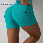 DIAS FIT JOY Tight Women's Shorts Pocket High Waist Lifting Buttocks Quick Drying Yoga Shorts