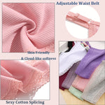 3Pcs/Set Cotton G-String Sexy Women Thong Adjustable Belt Seamless Panties Breathable Low Waist Lingerie Female Soft Solid Color