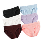 6Pcs/Set Women's Seamless Briefs Sports Underwear Female Underpants Low Rise Stretch Underwear Sexy Lingerie Soft Panty