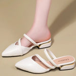 Toe Narrow BandSlippers Women Fashion Shallow Sandal Elegant Summer Footwear Woman