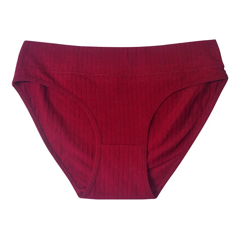 2Pcs/Set Cotton Panties Women Low Rise Underwear Solid Color Comfort Breathable Briefs Sexy Lingerire M-XL Seamless Intimates