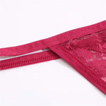 5PCS Sexy Lace Cotton Floral G-String Transparent Thong Seamless Women Low Waist Panties Underwear Solid Color Lingere Intimates