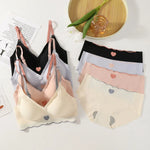 Women Push Up Bra And Panties Set Non-wire Bra Sexy Lingerie Set Low Waist Briefs Women's Comfy Underwear Set Female Intimates
