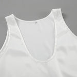 Light Luxury Comfortable Women U-neck Vest Top 2025 Spring and Summer Girls Breathable Soft Satin Lining Sleeveless Inside Top