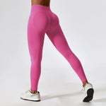 Scrunch Butt Gym Leggings Women ClothingV Cross High Waist Yoga Pants Seamless Sports Leggings Femme Push Up Yoga Leggings