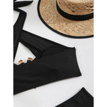 2026 Halter Cut Out High Waist Bikini Female Swimsuit Women Swimwear Two-pieces Bikini set Padded Bather Bathing Suit Swim V6256