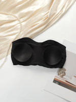 Sexy strapless front button bra, detachable and seamless bra black and underwire bra push up Lingerie B2744