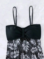 2026 Short Dress Tankini With Shorts Swimsuit Women Swimwear Female Padded Printed Bathing Swim Suit Swimming Beachwear Summer
