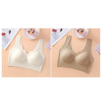 2Pcs/Set Seamless Bras For Women Padded Underwear Wireless Bralette Breathable No Steel Ring Fitness Underwear Sexy Lingerie