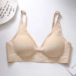 No-Show Seamless Bras For Women Non-wire V-neck Bralette Leopard Print Removable Pads Sports Underwear Sexy Lingerie S-5XL