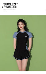 Swimsuit Women's Summer Split Casual Sports Plus Size Swimsuit Conservative Slimming Swimming Pool Swimming Equipment