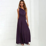 Women Dress Halter Sleeveless Backless Multiple Strap Design Party Dress Wedding Banquet Festival Long Dress