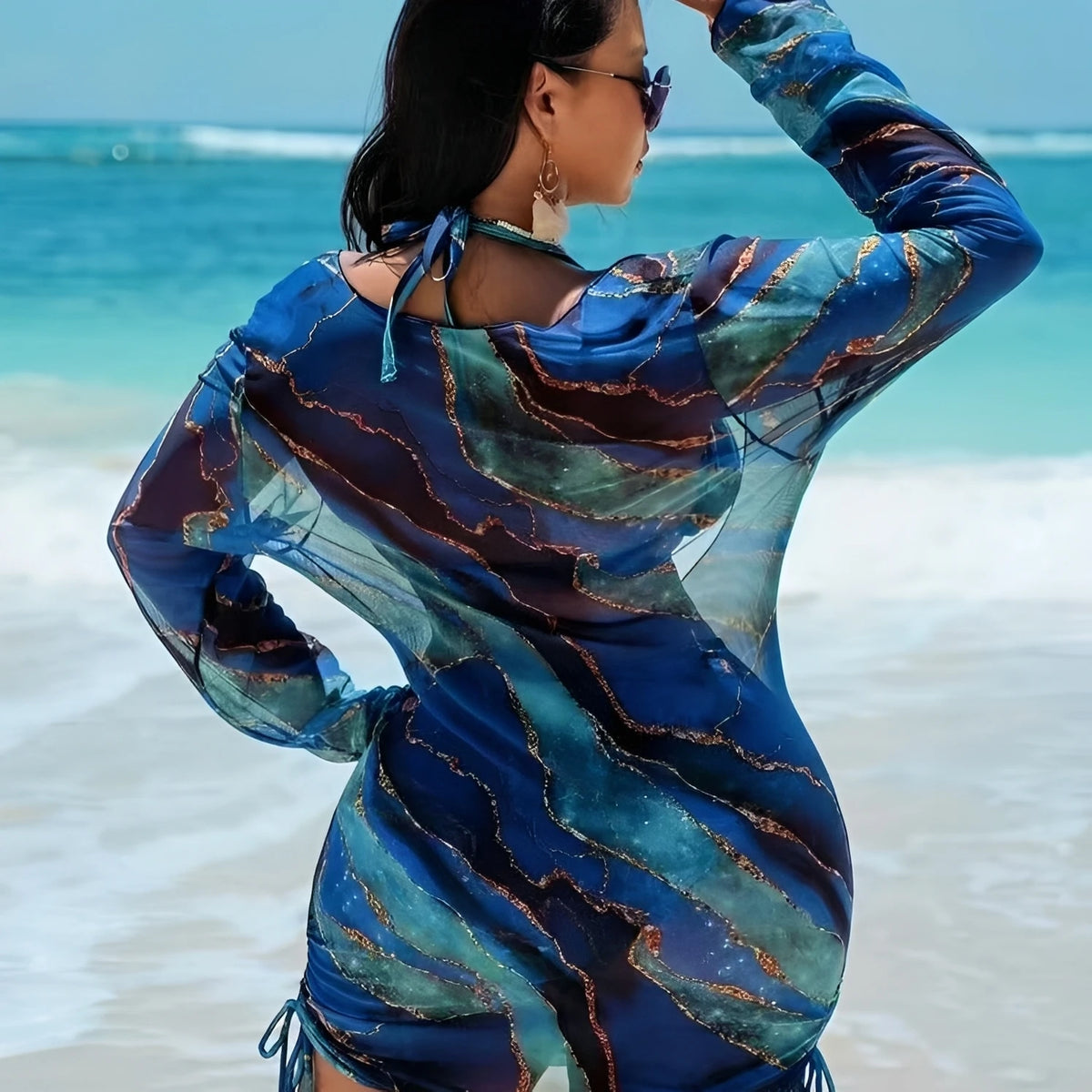 2026 Large Plus Size Bikini High Waist Swimsuit Women With Tops 3 Pieces Swimwear Female Bathers Bathing Swimming Swim Suit4XL