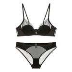 French Mesh SexyBrief Sets Smooth Underwear Push-up Thin Cup Bra Soft Underwire Bra Women's Intimates 2026