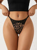 Sexy Leopard Women Panties Lace Trim Adjustable Thong Fashion Comfortable Female Underwear Lingerie