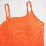 Girl Orange One Piece Swimsuit for Kids Children's Swimwear 8-12 Years Beach Wear Cute Bathing Suit Teenagers Holiday Outfit