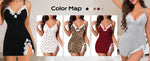 Women's Lace Trim Mini Nightgown Purple Spaghetti Strap Bodycon Sleep Dress with Bow Side Slit Summer Sleepwear