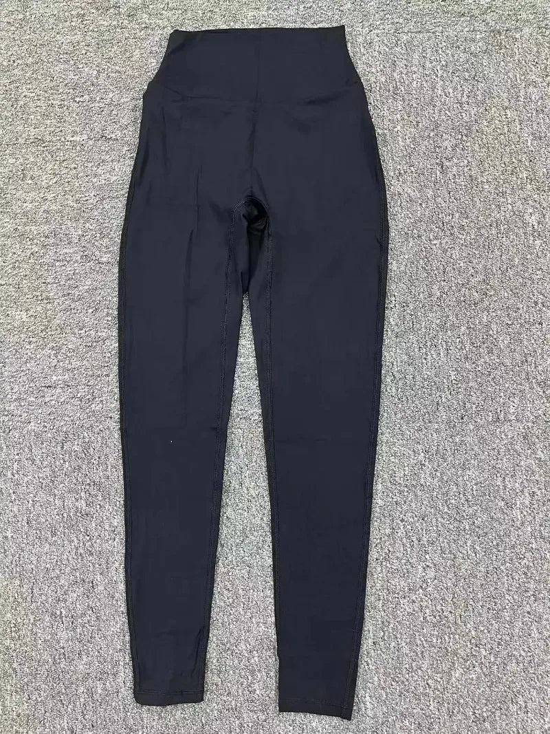 Women's Seamless Yoga Leggings Pants Sports Fitness Peach Hip-lifting Workwear Pocket Tight Trousers Workout Gym Leggings