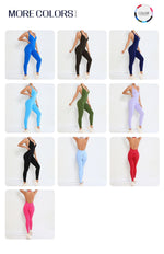 Backless Gym Jumpsuit Sport Overalls Women Nylon Yoga Workout Clothes for Women Fitness Clothing Gym Sets Womens Outfits