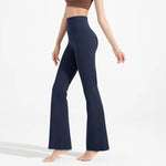 High-Waisted Flared Yoga Fitness Pants Women's Nude Sports Hip Lifting Fitness Trousers