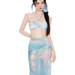 Split Swimsuit Women's Four Piece Set Slimming Ins Style Sexy Hot Spring Bath New Swimsuit