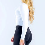 NCLAGEN Sports Tops Gym Women Long Sleeve V-neck Naked Feel Yoga Shirt With Built-in Bra Fitness Workout Clothes Pilates Blouse