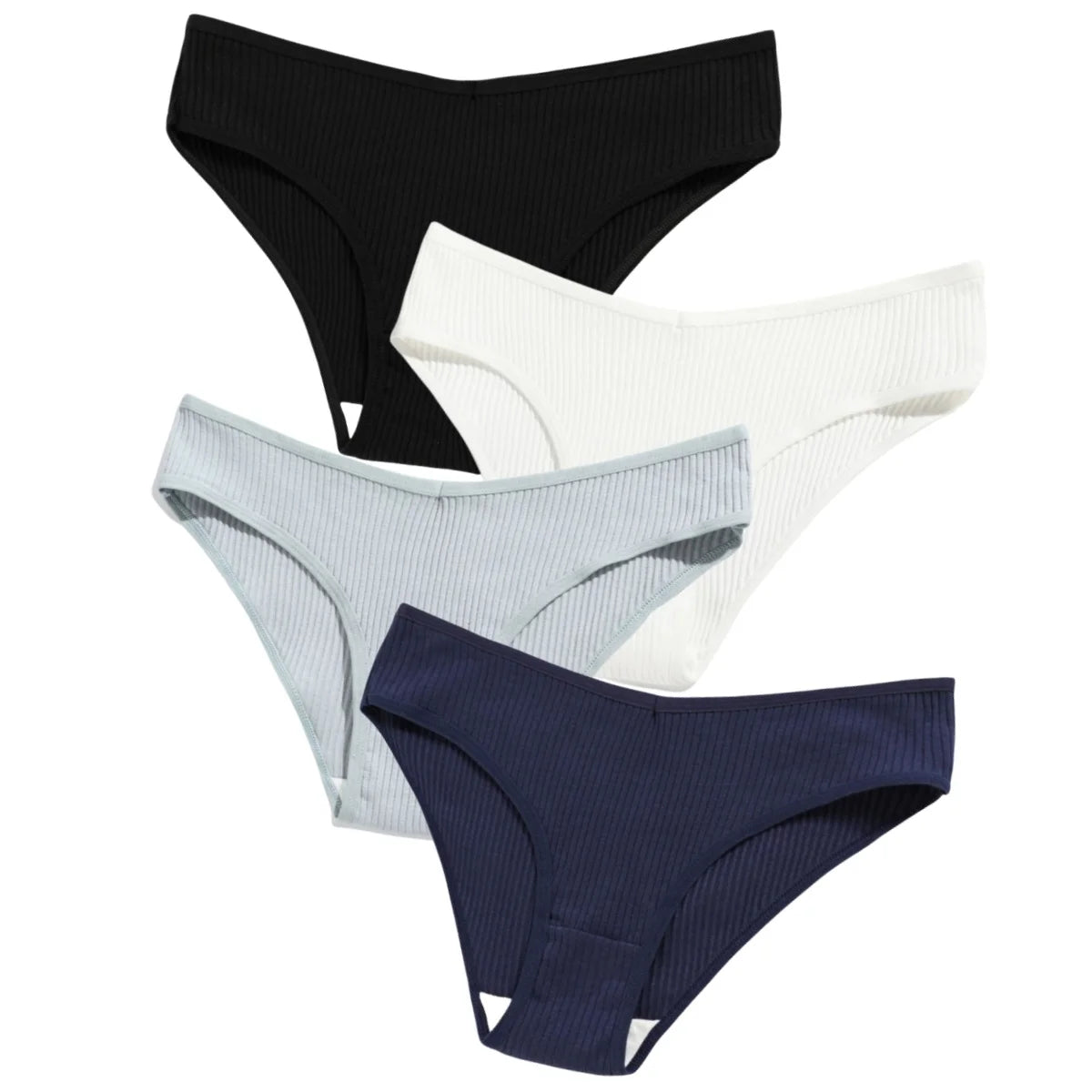 7Pcs/Set Cotton Panties Low Rize Panties For Women Breathable Underwear Female Underpants Sexy Lingerie V-waist Briefs M-2XL
