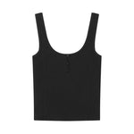 Women's Casual Fashion Strap Simple Versatile Round Neck Camisole Top Fashion Style Backless Deep V Sleeveless top elegant WBG2