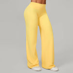 Women Straight Yoga Leg Bottoms Soft Stretchy Fabric Women's Yoga Pants GYM Sweat-Wicking Properties Running Sport Trousers