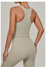 Women's Nude Yoga Vest Slim Fit Beautiful Back Sports Top Running Casual Fitness Tight Top