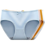 1 Pack Classic Daliy Panties Women Breathable Soft Low-waist Briefs Solid Color Ladies Comfort Underwear M-XL