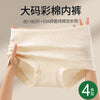 Women's Seamless Underwear, Plus Size Medium Waist Briefs, Breathable and Comfortable Cotton Crotch Panties