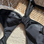 2025 New Color-Block Floral Pattern Trim One-Piece Slim Tie Hollow Out Swimsuit Sexy Backless Bathing Suit Trajes De Baño