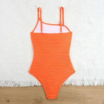 Girl Orange One Piece Swimsuit for Kids Children's Swimwear 8-12 Years Beach Wear Cute Bathing Suit Teenagers Holiday Outfit