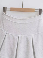 2026 Spring/summer New High Waisted Sporty Style Pleated Skirt Women Spicy Girl Casual Versatile Wrap Hip Short Skirt EJQ2
