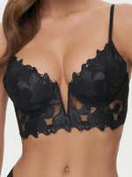 Minimizer Bras for Women Full Coverage Unlined Lace Sexy Plus Size Underwire Bra Large Breasts Embroidered Mesh Sheer Lingerie