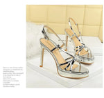 BIGTREE Classic Black Ankle Strap Stiletto Heels Round Toe Open Toe High Heels Women's Versatile Dress Shoesfor All Occasions