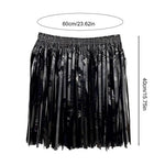 Sequin Cheerleading Team Dress for Adults Kids Rain Skirt Dance Costume Streamer Fringe Half Skirt for Beach Parties
