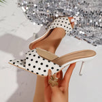 2026 Summer Fashion Concise Style High Heels Sexy Women Slippers Heels Breathable Slippers Square