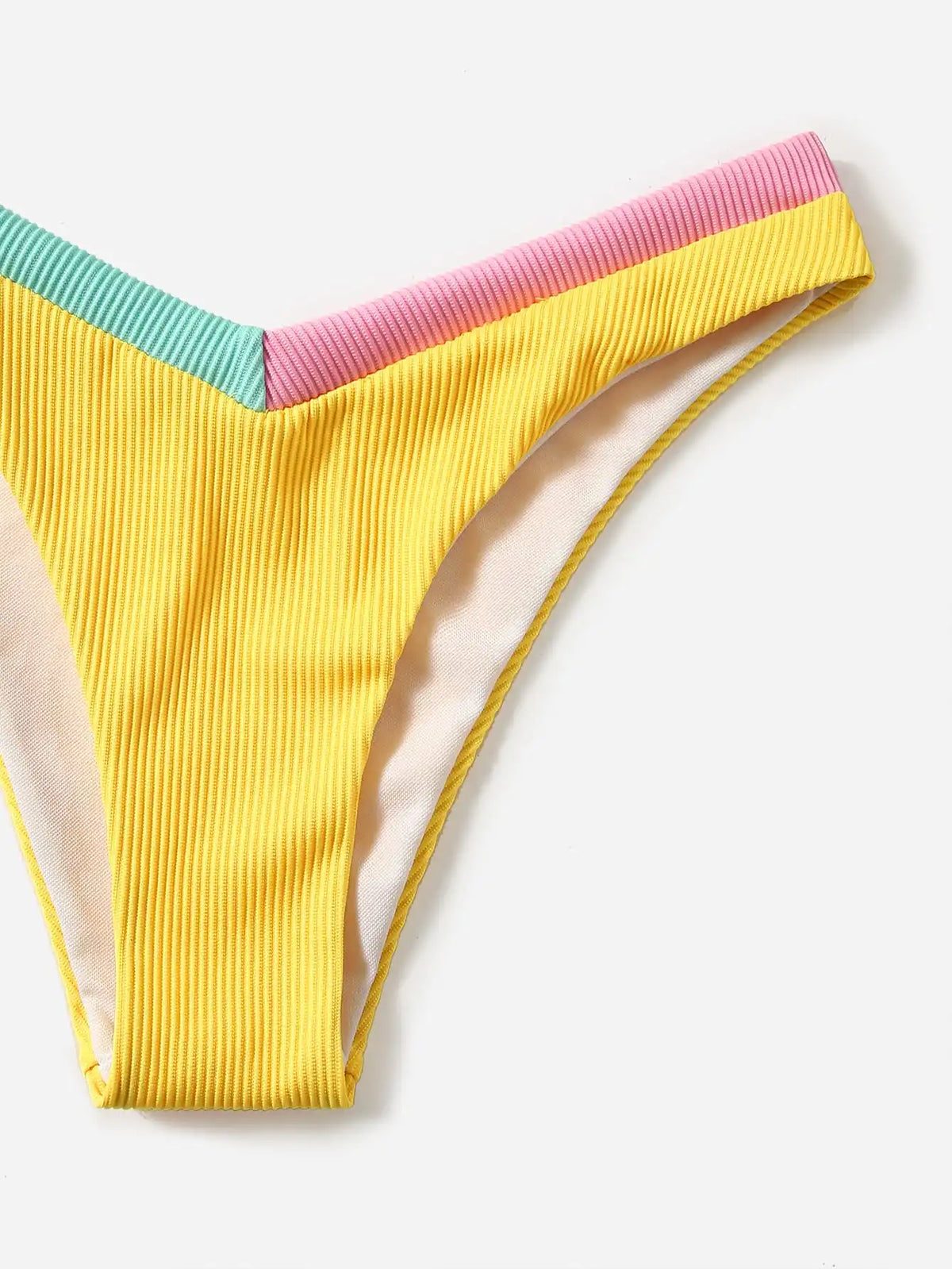 ZTVitality Contrast Binding Triangle Women's Swimsuit High Cut Sexy Bikini 2022 New Arrival Biquini Padded Bra Push Up Swimwear